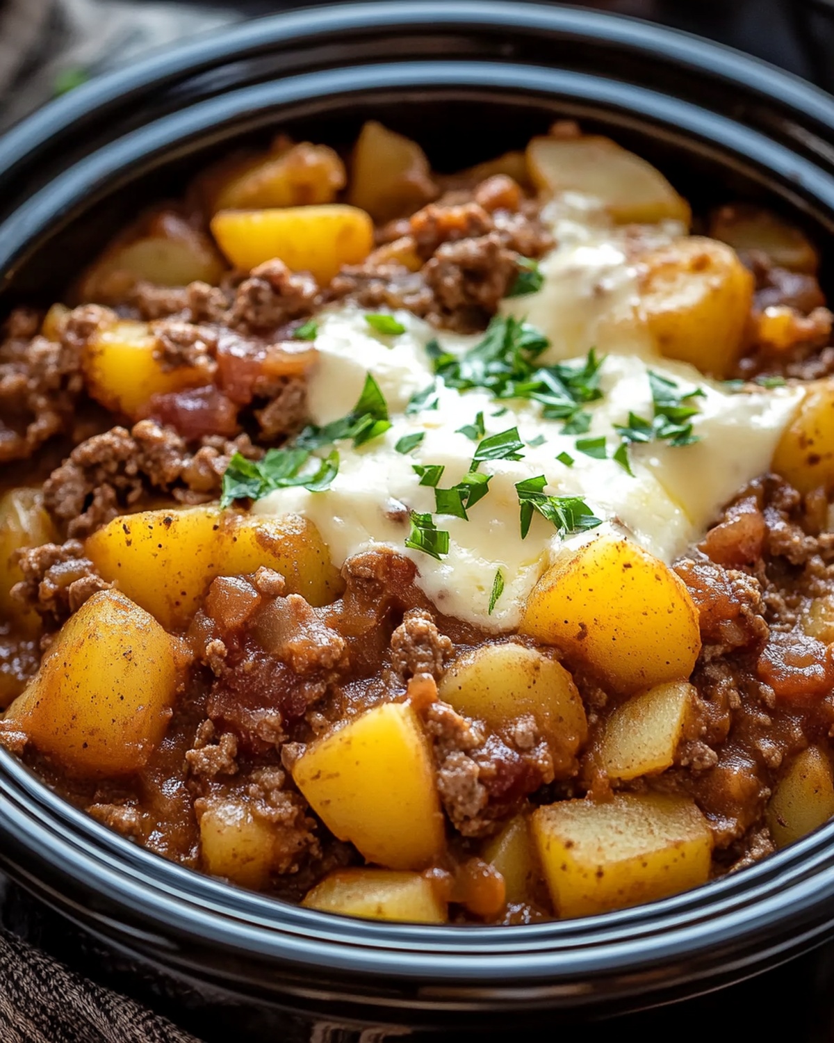 Slow Cooker Cowboy Potato Casserole Recipe