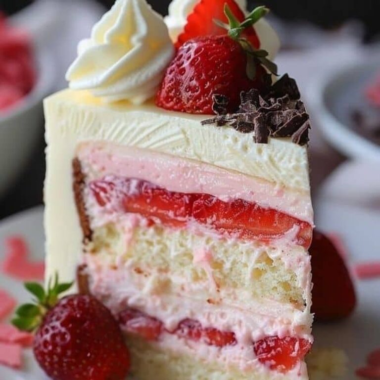 White Chocolate Strawberry Cheesecake Recipe