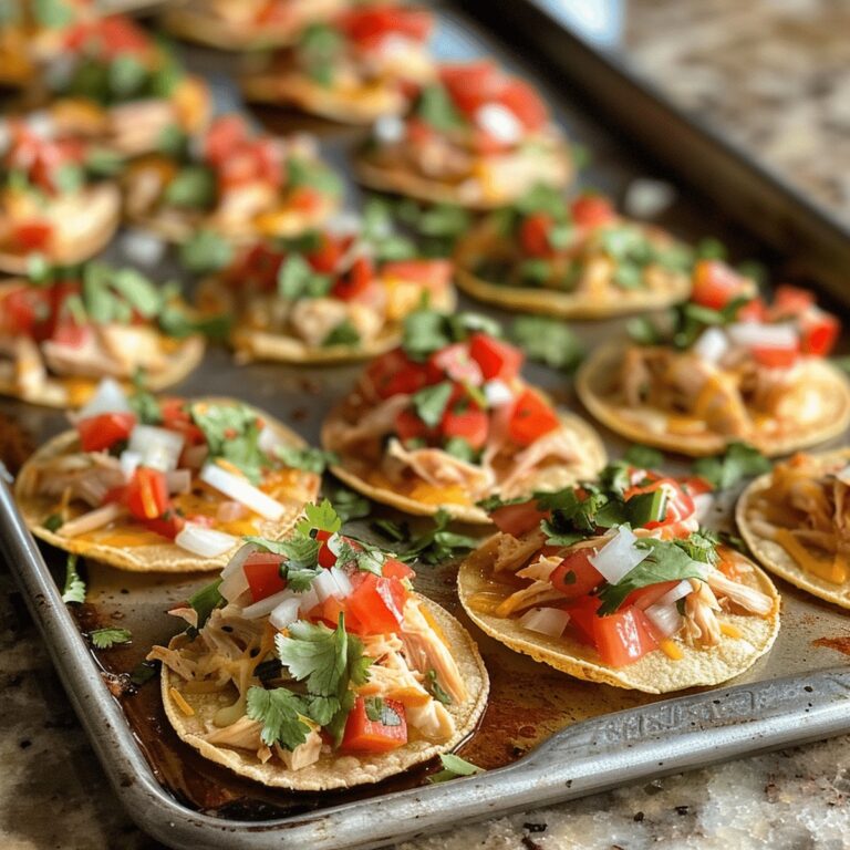 Mini Chicken Sheet Pan Tostadas Recipe