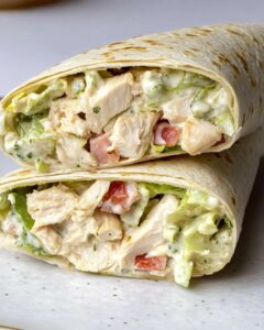 Chopped Chicken Caesar Salad Wrap Recipe