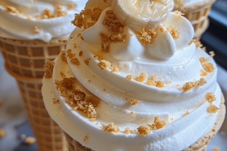Banana Pudding Cheesecake Cones Recipe