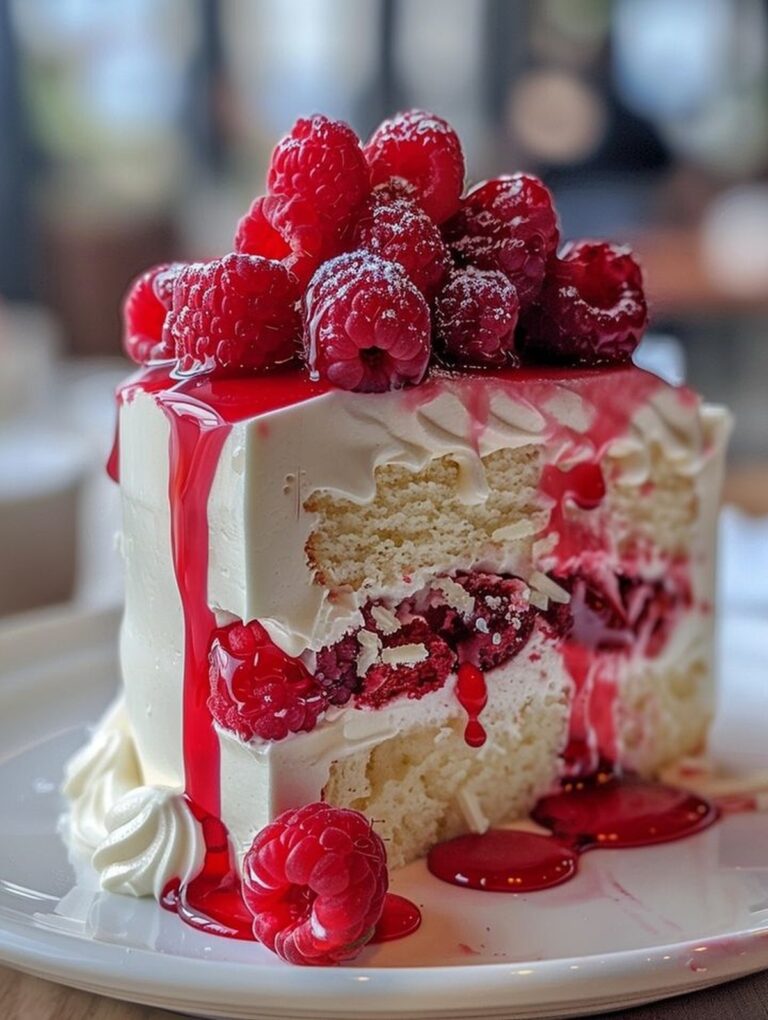 Heavenly White Chocolate Raspberry Cake Recipe