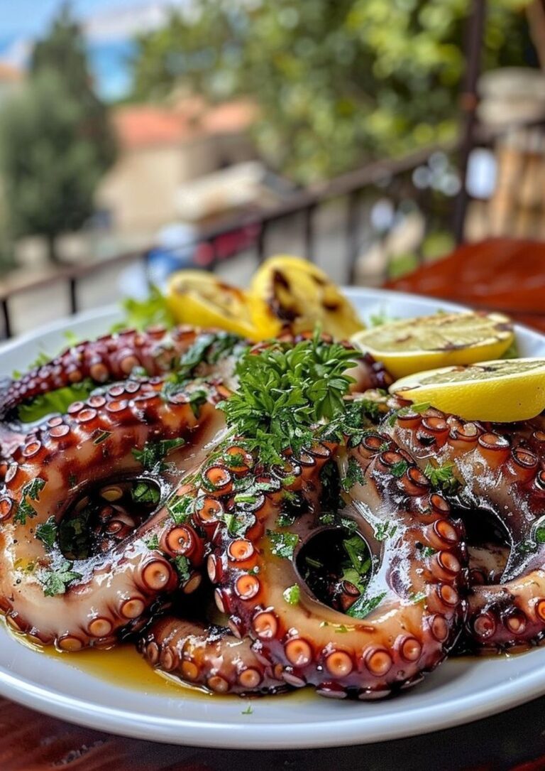 Simple Greek Grilled Octopus Recipe