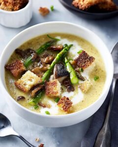 Asparagus, Morel and Walleye Soup Recipe