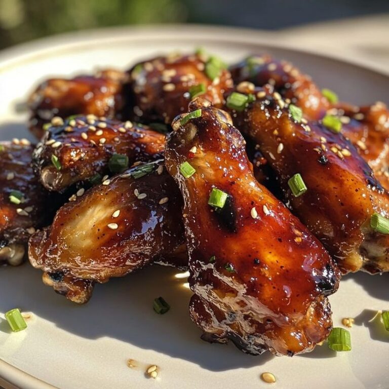Kristas Sticky Honey Garlic Wings Recipe