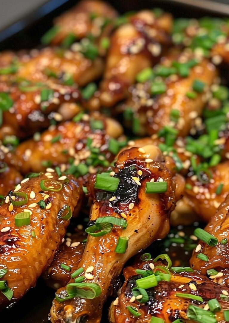 Sticky Garlic Chicken Wings Recipe