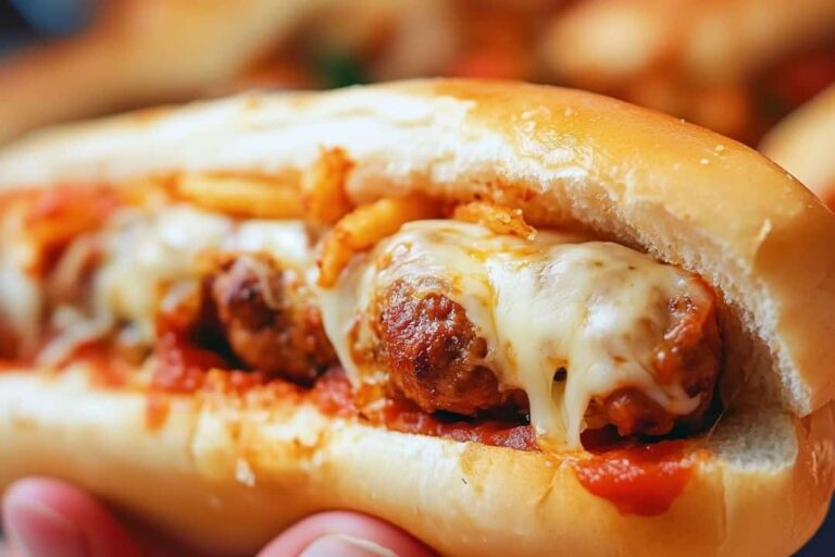 Oven Baked Meatball Sandwiches Recipe