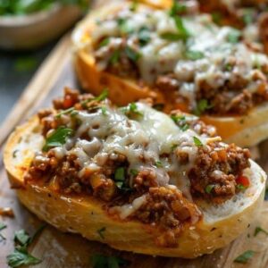 Italian Garlic Bread Sloppy Joes Recipe