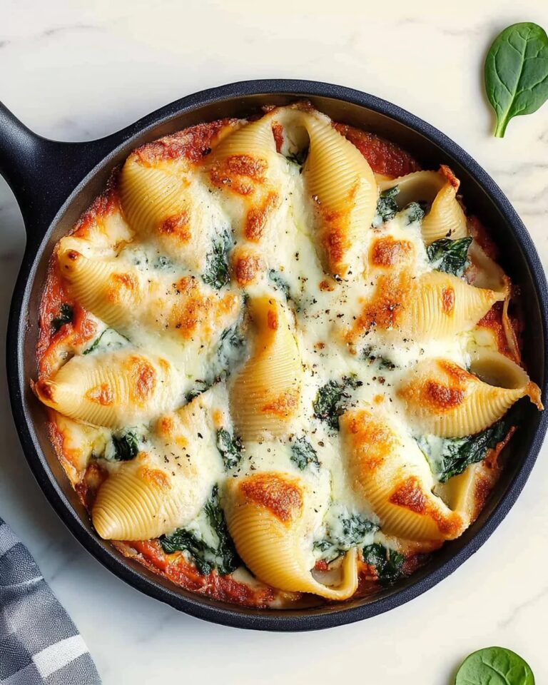 Easy Spinach & Ricotta Stuffed Shells Recipe