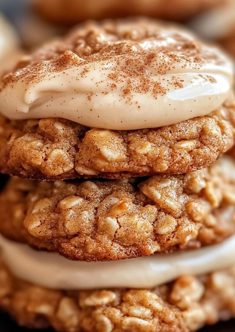 Pumpkin Oatmeal Cookies with Cinnamon Cream Cheese Frosting Recipe