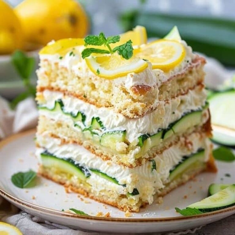 Lemon Zucchini Cake With Cream Cheese Filling Recipe