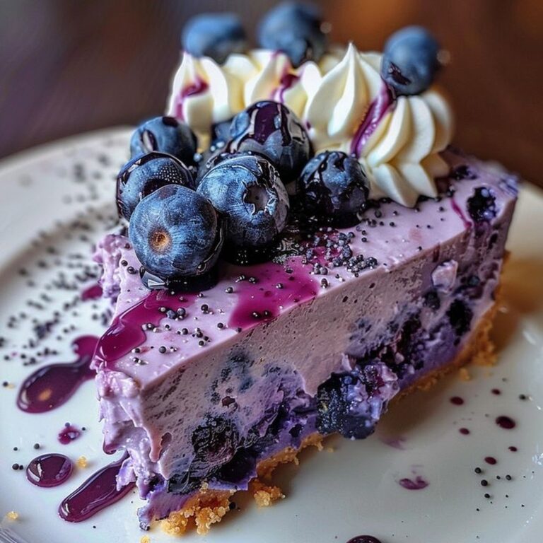 Delectable No-Bake Lemon Blueberry Cheesecake Recipe
