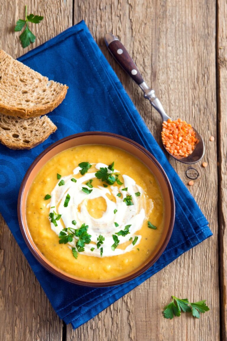 Chestnut And Lentil Soup Recipe