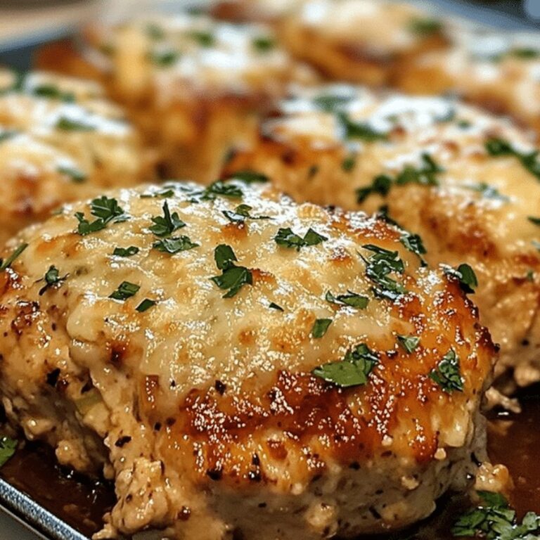 Garlic Parmesan Chicken Meatloaves Recipe