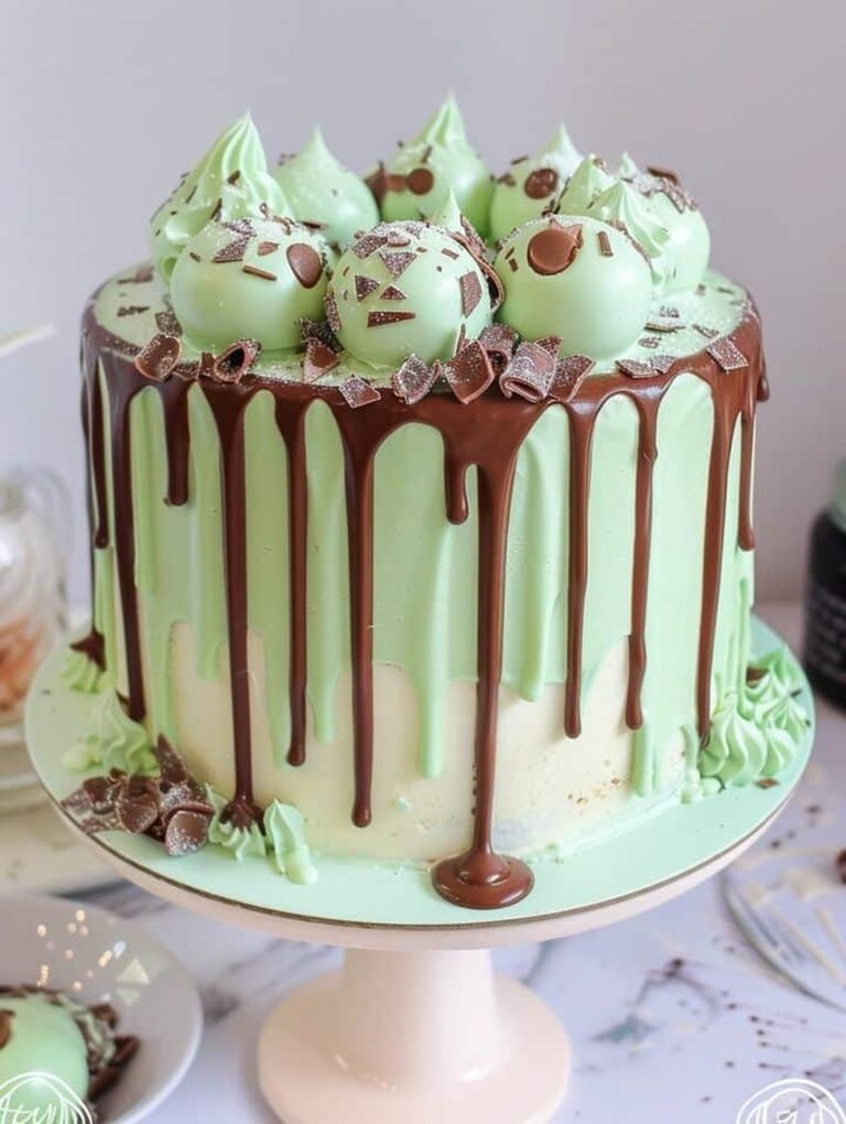Mint Aero Drip Cake Recipe