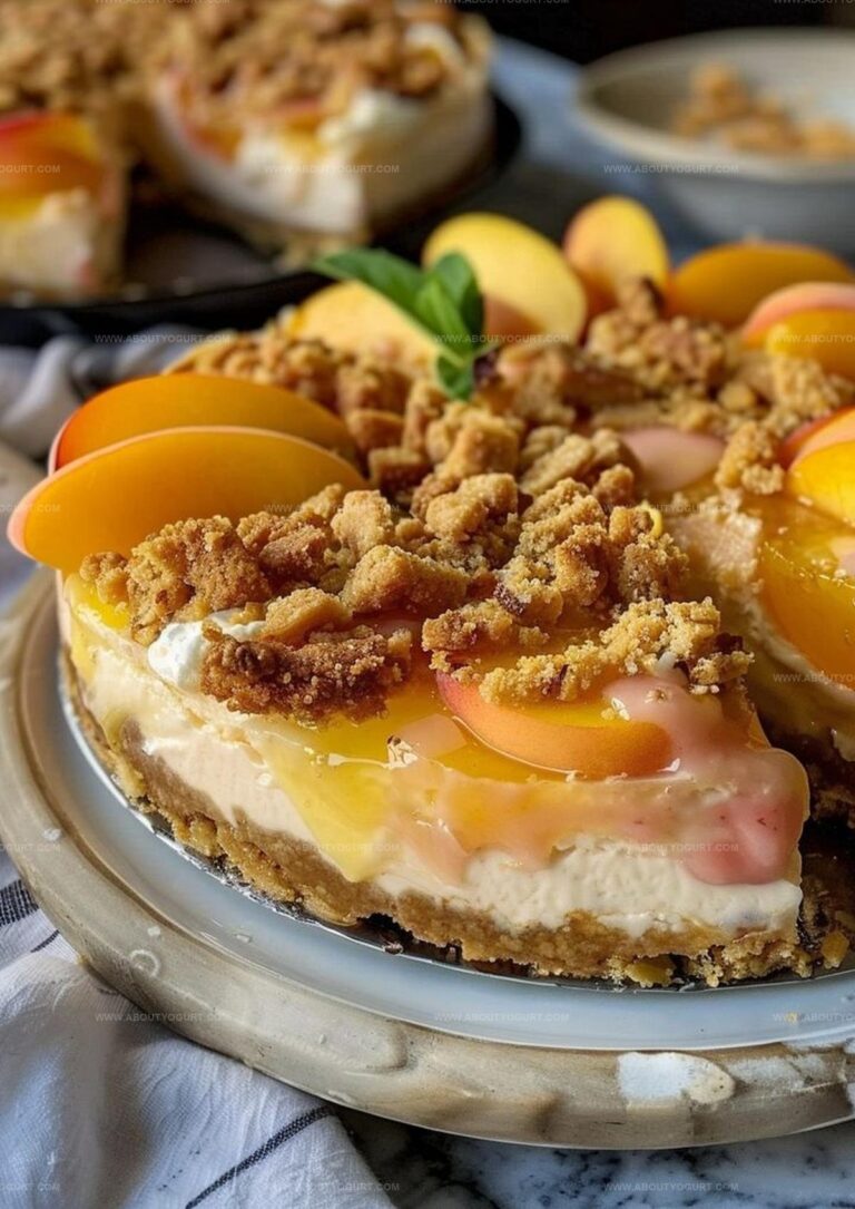Summer Peach Cobbler Cheesecake Recipe