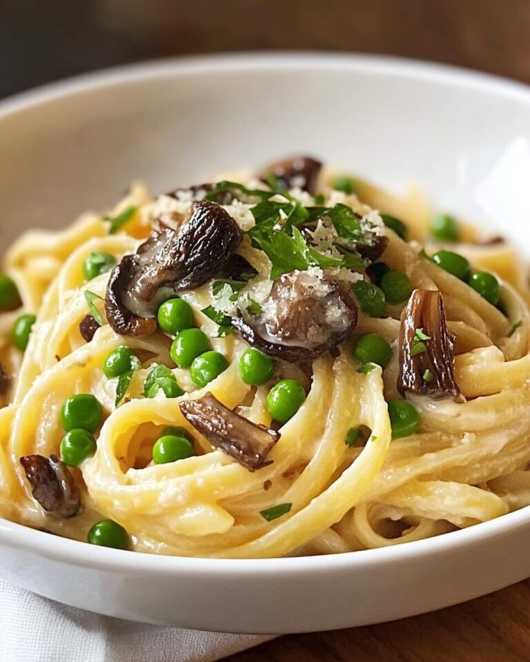 Spring Linguine with Morels, Ramps, and Sweet Peas Recipe