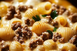 Creamy Beef And Shells Recipe