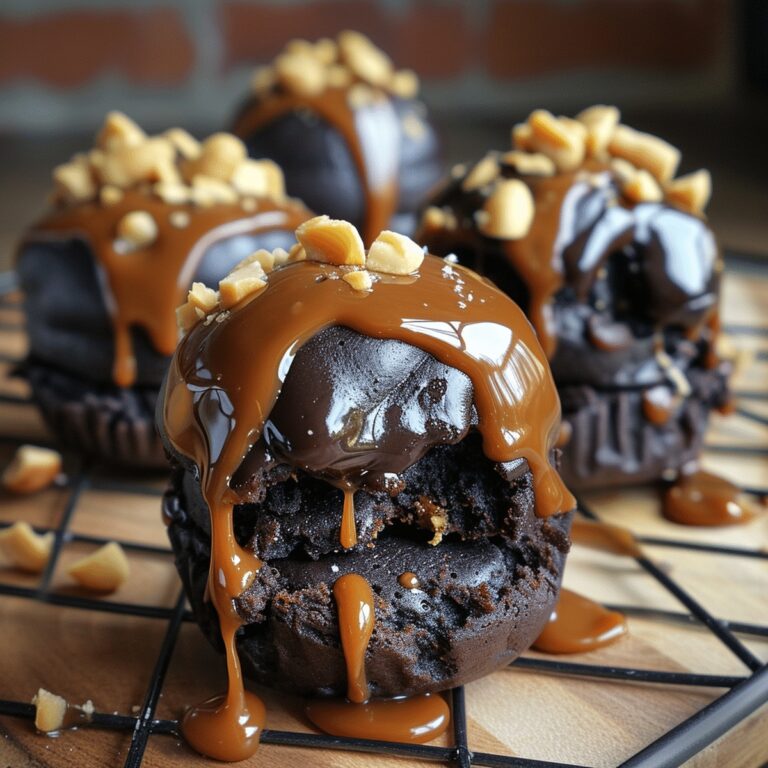 Samuels Salted Caramel Peanut Brownie Bombs Recipe