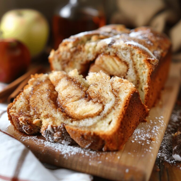 Homemade Apple Cinnamon Swirl Loaf Recipe