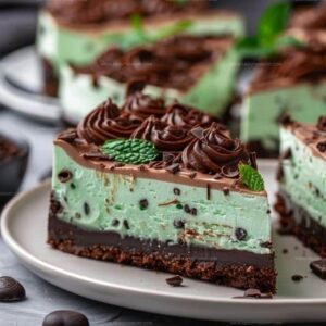 No-Bake Mint Chocolate Cheesecake Recipe