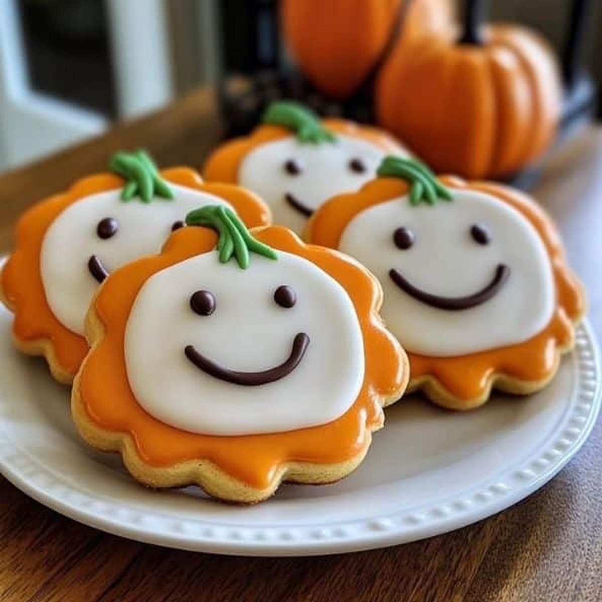 Pumpkin Sugar Cookies With Icing Recipe