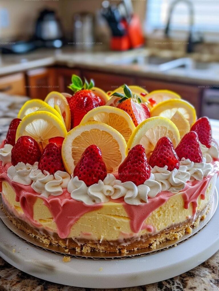 Strawberry Lemonade Cheesecake Recipe