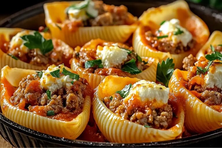 Beef-Stuffed Shells With Creamy Ricotta Filling Recipe