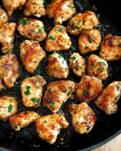 15-Minute Garlic Butter Chicken Bites Recipe