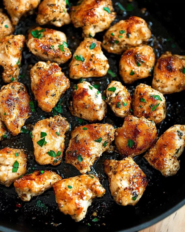 15-Minute Garlic Butter Chicken Bites Recipe