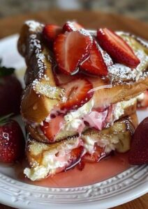 Strawberry Cheesecake Stuffed French Toast Recipe