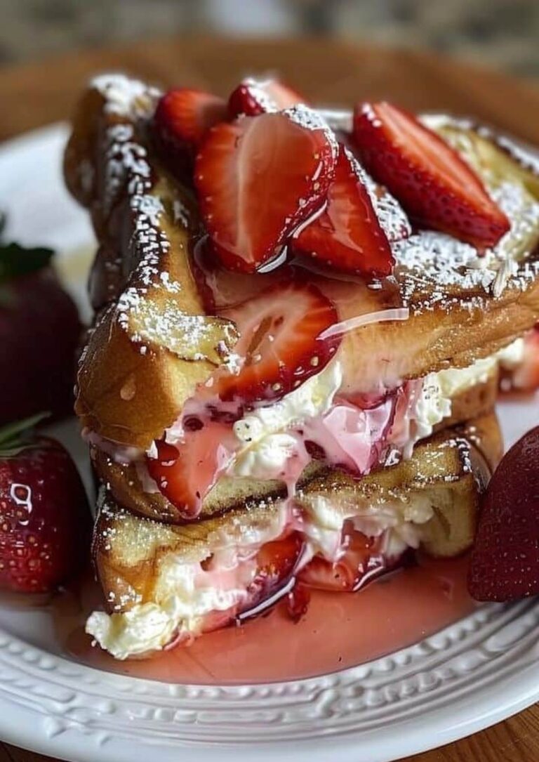 Strawberry Cheesecake Stuffed French Toast Recipe