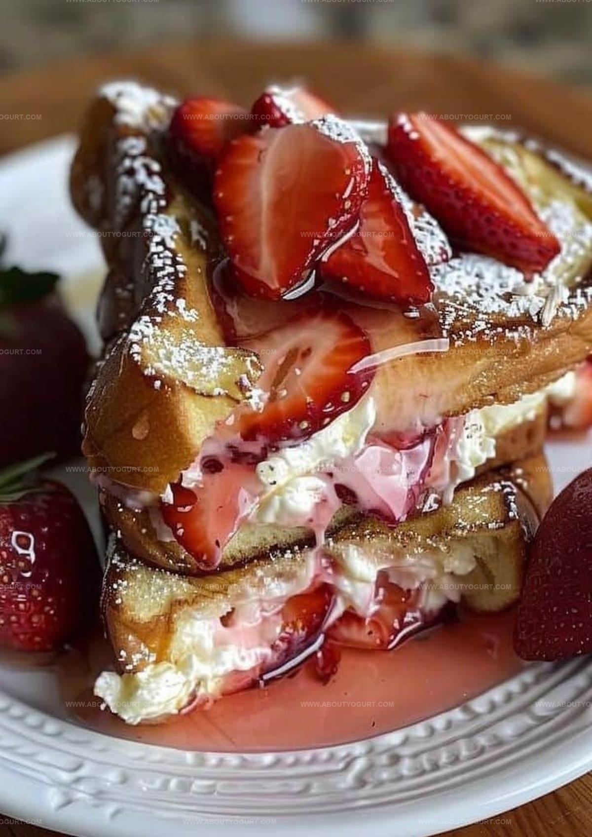 Strawberry Cheesecake Stuffed French Toast Recipe
