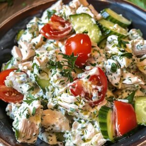 Zesty Tzatziki Chicken Salad Recipe