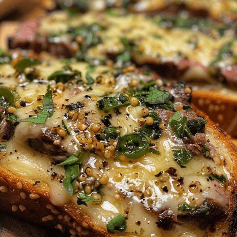 Steak And Cheese Garlic Toast Recipe
