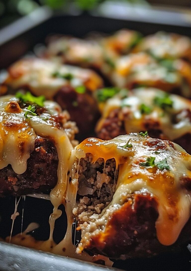 Cheesy Stuffed Meatloaf Bites Recipe