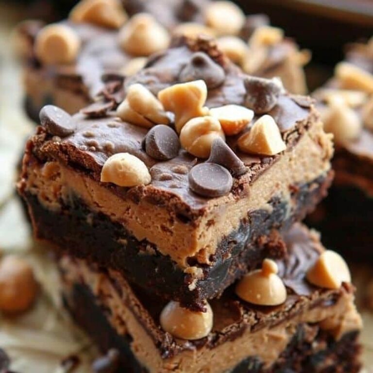 Fudgy Peanut Butter Brownies Recipe