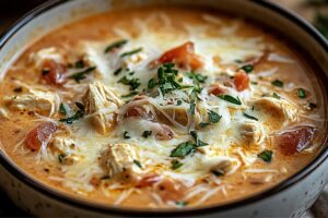 Crock Pot Creamy Chicken Parmesan Soup Recipe