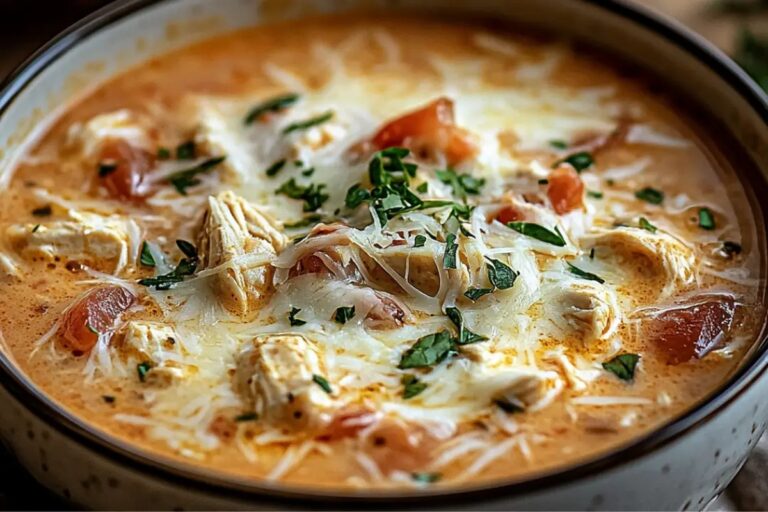 Crock Pot Creamy Chicken Parmesan Soup Recipe