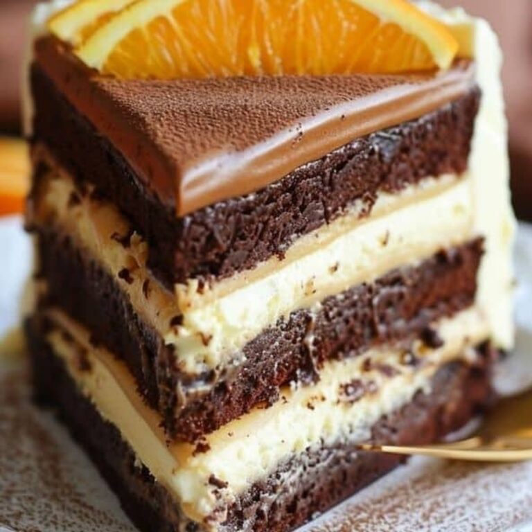 Chocolate Orange Cheesecake Layer Cake Recipe