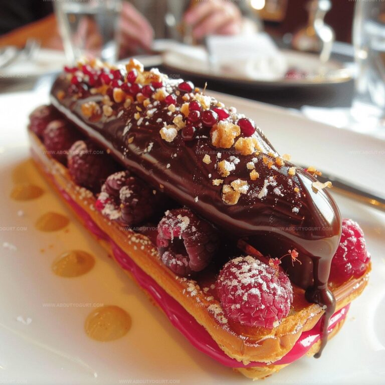 Ruby Chocolate And Raspberry Eclair Recipe