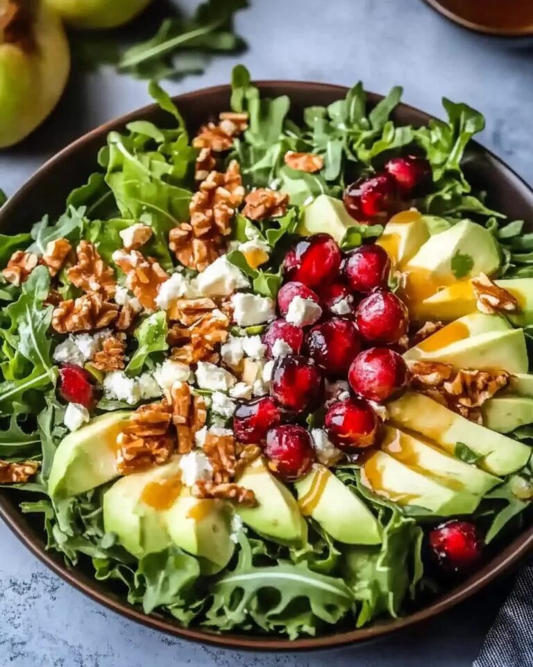 Juicy Christmas Salad with Honey Mustard Dressing Recipe