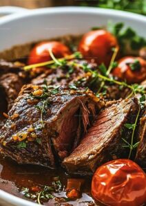 Tuscan-Style Slow-Cooked Beef Roast Recipe
