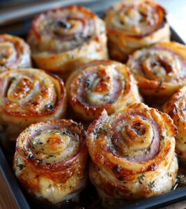 Ham and Cheese Pinwheels Recipe