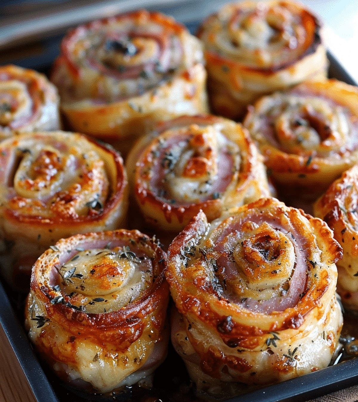 Ham and Cheese Pinwheels Recipe