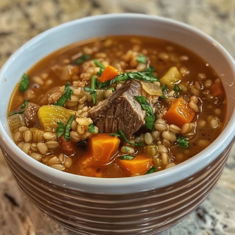 Hearty Beef Barley Soup Recipe