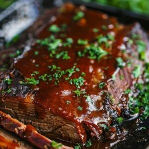 Slow Cooker Beef Brisket with BBQ Sauce Recipe