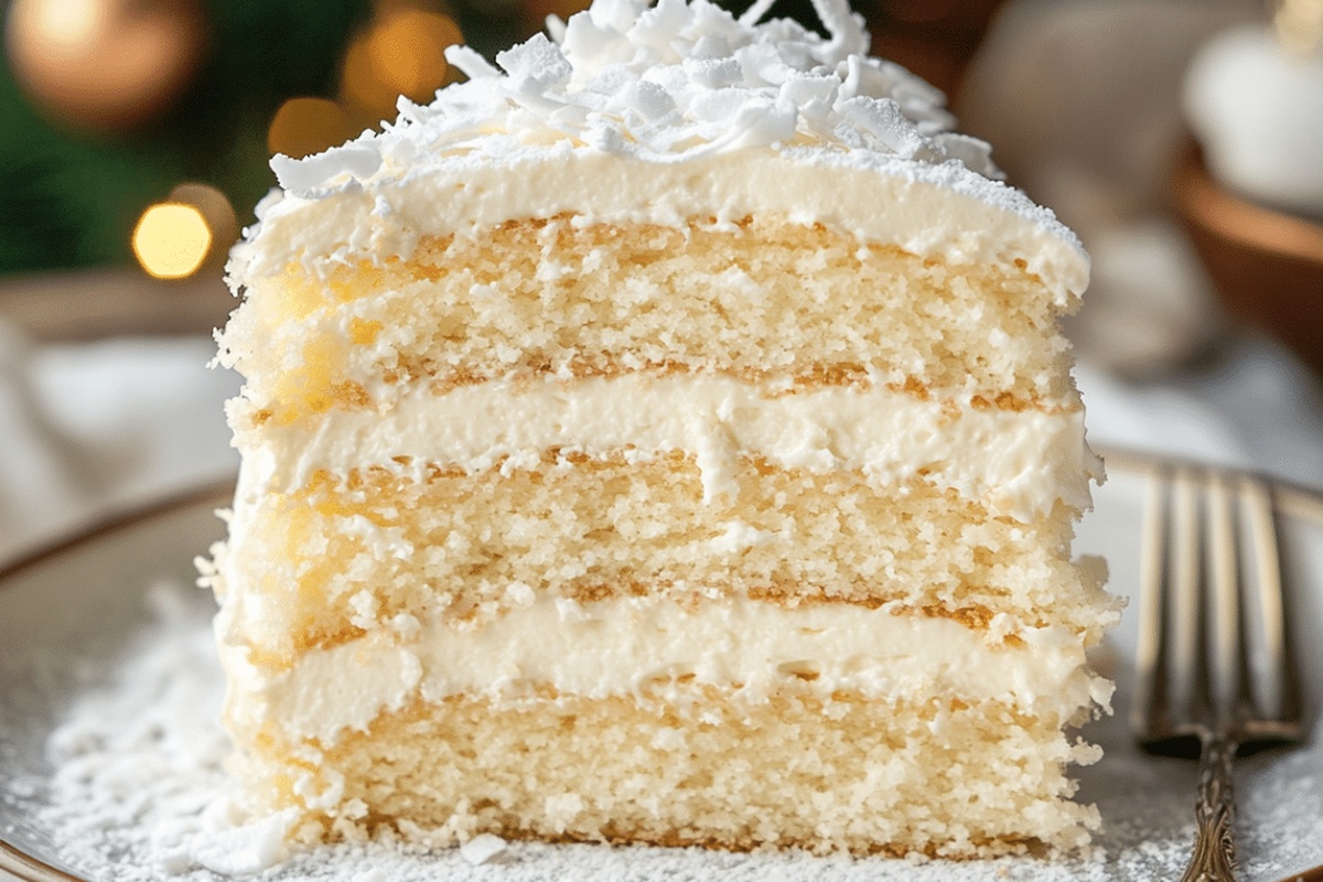 Snowy Bavarian Bliss Cake Recipe
