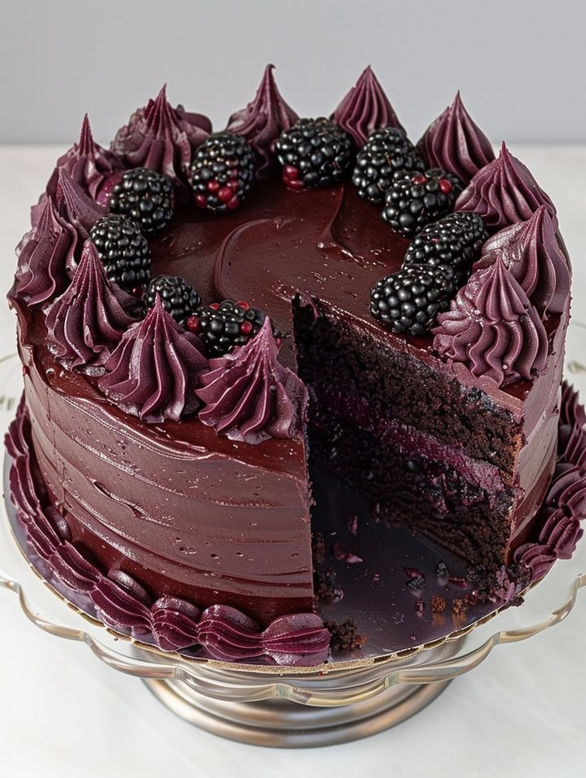 Giant Black Raspberry Cake Recipe