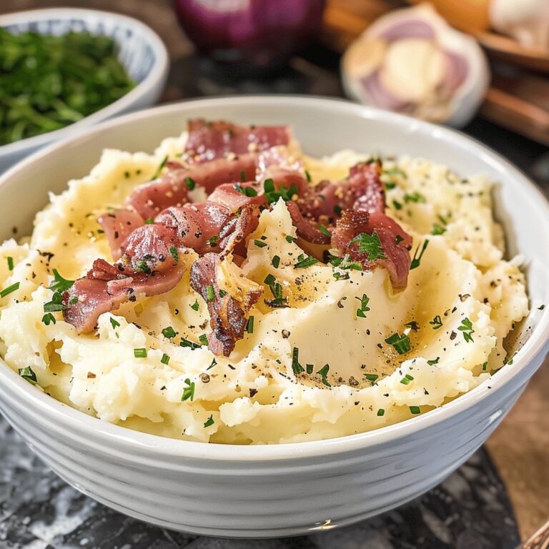Steakhouse Style Garlic Mashed Potatoes Recipe